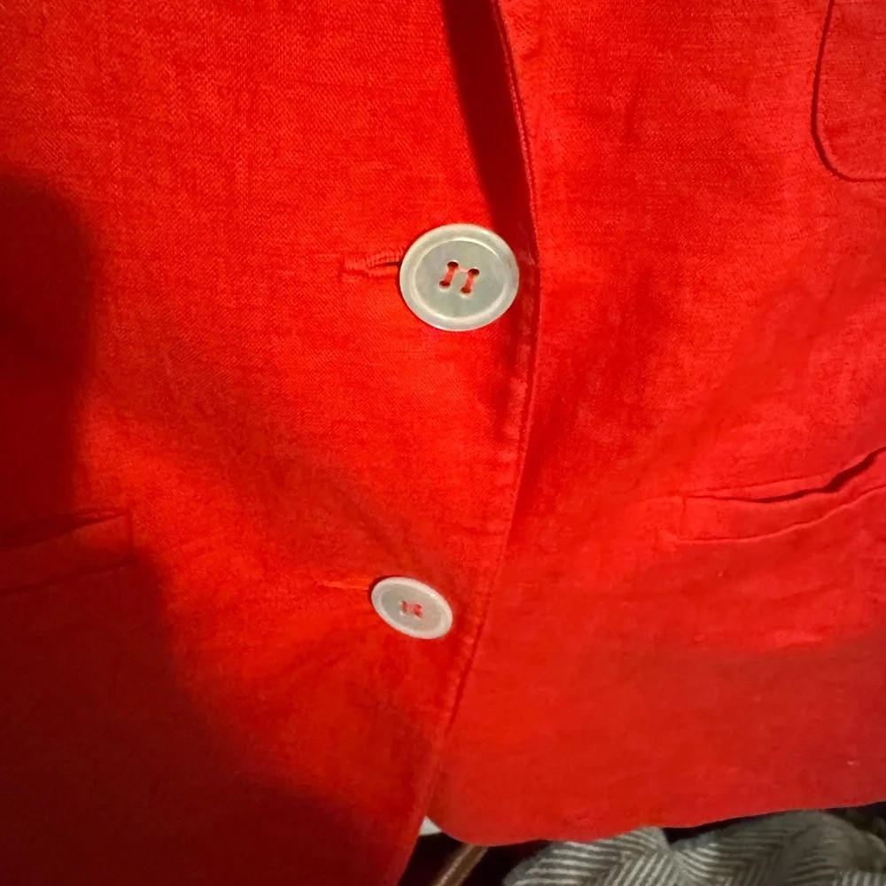 VTG Rare Linen Dior Vibrant Red Women's Blazer🔥 Beautiful